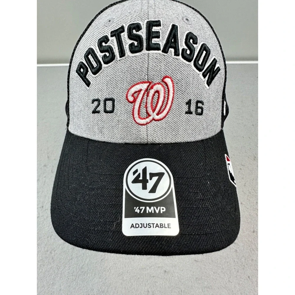 '47 MVP Washington Nationals MLB Postseason Cap Adjustable Meshback Baseball Hat